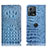 Coque Portefeuille Livre Cuir Etui Clapet H01P pour Motorola Moto Edge 30 Fusion 5G Bleu Ciel