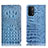 Coque Portefeuille Livre Cuir Etui Clapet H01P pour OnePlus Nord N200 5G Bleu Ciel