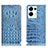 Coque Portefeuille Livre Cuir Etui Clapet H01P pour Oppo Reno8 Pro+ Plus 5G Bleu Ciel