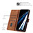 Coque Portefeuille Livre Cuir Etui Clapet H01X pour Huawei Honor X6 Petit