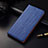Coque Portefeuille Livre Cuir Etui Clapet H02 pour Apple iPhone 14 Bleu