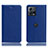 Coque Portefeuille Livre Cuir Etui Clapet H02P pour Motorola Moto Edge 30 Fusion 5G Bleu