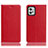 Coque Portefeuille Livre Cuir Etui Clapet H02P pour Motorola Moto G32 Rouge