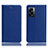 Coque Portefeuille Livre Cuir Etui Clapet H02P pour Oppo A56S 5G Bleu