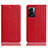 Coque Portefeuille Livre Cuir Etui Clapet H02P pour Oppo A56S 5G Rouge