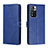 Coque Portefeuille Livre Cuir Etui Clapet H02X pour Xiaomi Poco X4 NFC Bleu