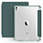 Coque Portefeuille Livre Cuir Etui Clapet H03 pour Apple iPad Air 4 10.9 (2020) Vert Nuit