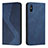 Coque Portefeuille Livre Cuir Etui Clapet H03X pour Xiaomi Redmi 9AT Bleu