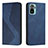 Coque Portefeuille Livre Cuir Etui Clapet H03X pour Xiaomi Redmi Note 10S 4G Bleu Petit