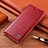 Coque Portefeuille Livre Cuir Etui Clapet H04P pour Apple iPhone 6S Rouge