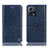 Coque Portefeuille Livre Cuir Etui Clapet H04P pour Motorola Moto Edge 30 Fusion 5G Bleu