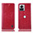 Coque Portefeuille Livre Cuir Etui Clapet H04P pour Motorola Moto Edge X30 Pro 5G Rouge