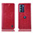 Coque Portefeuille Livre Cuir Etui Clapet H04P pour Motorola Moto G200 5G Rouge