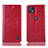 Coque Portefeuille Livre Cuir Etui Clapet H04P pour Motorola Moto G50 5G Rouge
