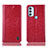 Coque Portefeuille Livre Cuir Etui Clapet H04P pour Motorola Moto G71 5G Rouge