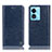 Coque Portefeuille Livre Cuir Etui Clapet H04P pour Oppo A58 5G Bleu