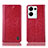 Coque Portefeuille Livre Cuir Etui Clapet H04P pour Oppo Reno8 Pro 5G Rouge