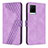 Coque Portefeuille Livre Cuir Etui Clapet H04X pour Vivo Y21e Violet
