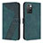 Coque Portefeuille Livre Cuir Etui Clapet H04X pour Xiaomi Redmi 10 4G Vert