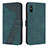 Coque Portefeuille Livre Cuir Etui Clapet H04X pour Xiaomi Redmi 9i Vert