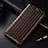 Coque Portefeuille Livre Cuir Etui Clapet H05 pour Apple iPhone 13 Mini Marron Petit