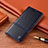Coque Portefeuille Livre Cuir Etui Clapet H05P pour OnePlus Nord 2 5G Bleu Petit