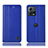 Coque Portefeuille Livre Cuir Etui Clapet H06P pour Motorola Moto Edge 30 Fusion 5G Bleu