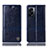 Coque Portefeuille Livre Cuir Etui Clapet H06P pour Oppo A56S 5G Bleu