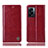 Coque Portefeuille Livre Cuir Etui Clapet H06P pour Oppo A56S 5G Rouge