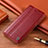 Coque Portefeuille Livre Cuir Etui Clapet H06P pour Samsung Galaxy S25 Ultra 5G Rouge