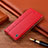 Coque Portefeuille Livre Cuir Etui Clapet H07P pour Motorola Moto G10 Rouge