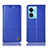 Coque Portefeuille Livre Cuir Etui Clapet H07P pour Oppo A58 5G Bleu