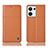 Coque Portefeuille Livre Cuir Etui Clapet H07P pour Oppo Reno9 5G Orange