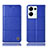 Coque Portefeuille Livre Cuir Etui Clapet H07P pour Oppo Reno9 Pro+ Plus 5G Bleu