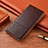 Coque Portefeuille Livre Cuir Etui Clapet H08 pour Apple iPhone 15 Pro Marron Petit