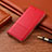 Coque Portefeuille Livre Cuir Etui Clapet H08 pour Apple iPhone 15 Pro Rouge