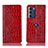 Coque Portefeuille Livre Cuir Etui Clapet H08P pour Motorola Moto Edge S30 5G Rouge