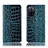 Coque Portefeuille Livre Cuir Etui Clapet H08P pour Oppo A55S 5G Bleu