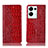 Coque Portefeuille Livre Cuir Etui Clapet H08P pour Oppo Reno8 Pro 5G Rouge
