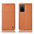 Coque Portefeuille Livre Cuir Etui Clapet H10P pour Oppo A55S 5G Orange