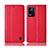 Coque Portefeuille Livre Cuir Etui Clapet H10P pour Oppo K9X 5G Rouge