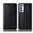 Coque Portefeuille Livre Cuir Etui Clapet H10P pour Oppo Reno6 Pro+ Plus 5G Noir