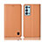 Coque Portefeuille Livre Cuir Etui Clapet H10P pour Oppo Reno6 Pro+ Plus 5G Orange