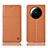 Coque Portefeuille Livre Cuir Etui Clapet H10P pour Xiaomi Mi 12 Ultra 5G Orange