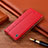 Coque Portefeuille Livre Cuir Etui Clapet H10P pour Xiaomi Redmi Note 13 5G Rouge Petit