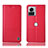 Coque Portefeuille Livre Cuir Etui Clapet H11P pour Motorola Moto Edge 30 Ultra 5G Rouge