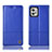 Coque Portefeuille Livre Cuir Etui Clapet H11P pour Motorola Moto G32 Bleu