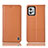 Coque Portefeuille Livre Cuir Etui Clapet H11P pour Motorola Moto G32 Orange