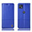 Coque Portefeuille Livre Cuir Etui Clapet H11P pour Motorola Moto G50 5G Bleu