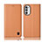Coque Portefeuille Livre Cuir Etui Clapet H11P pour Motorola MOTO G52 Orange